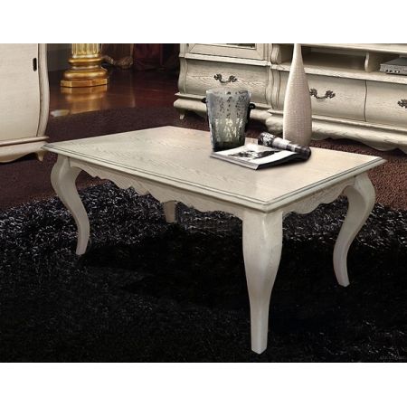 Стол журнальный Оскар ММ-210-20 белая эмаль