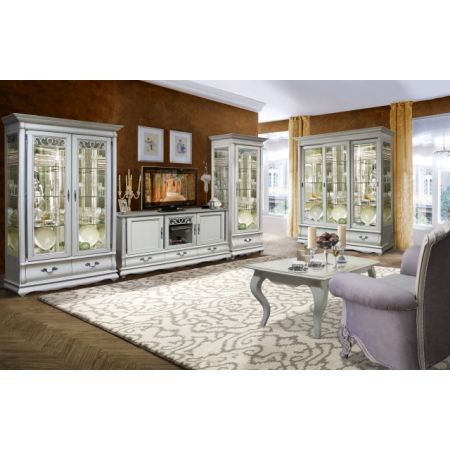 Шкаф комбинированный Оскар правый ММ-218-132 белая эмаль