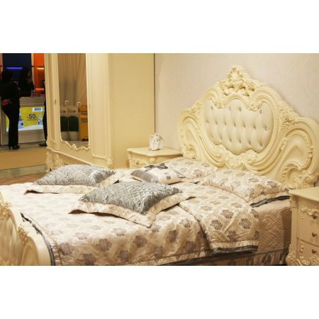 Кровать Элиза Люкс 180х200 цвет: крем