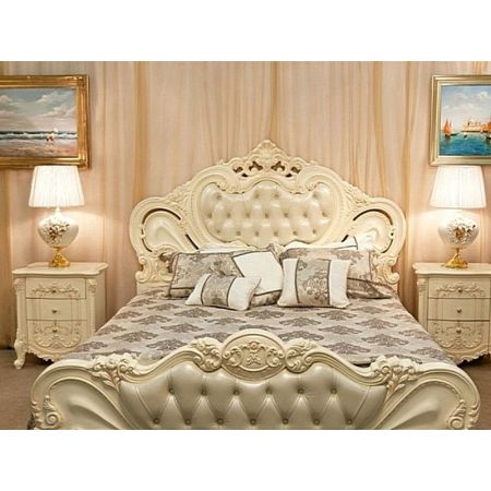 Кровать Элиза Люкс 180х200 цвет: крем