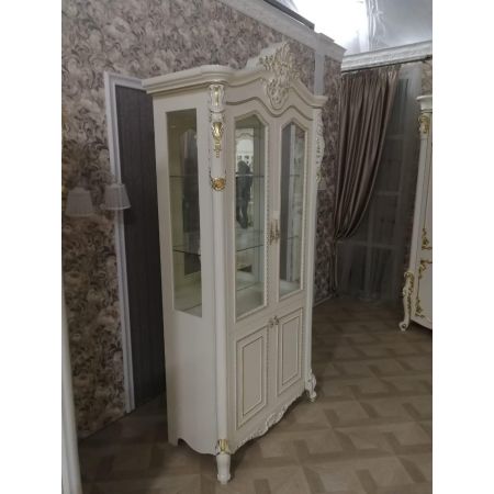Витрина двухдверная Джоконда крем