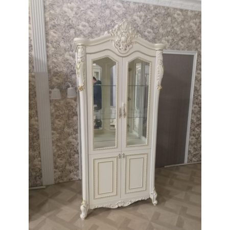Витрина двухдверная Джоконда крем