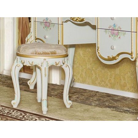 Спальня Шейх с 6-ти дверным шкафом слоновая кость + золото