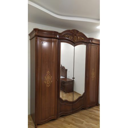 Спальня Джулия 4С Орех Форест Деко Групп (с туалетным столиком)