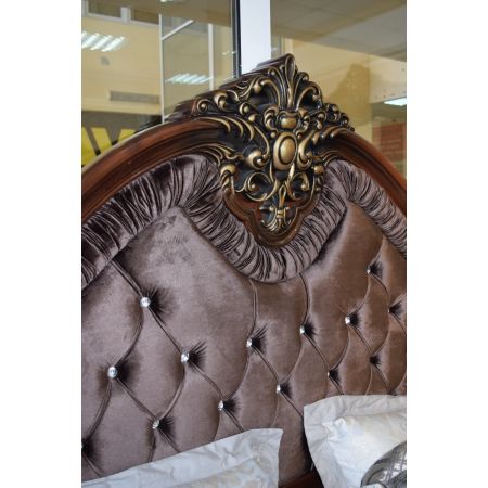 Спальня Джоконда корень дуба глянец 6-ти ств. шкаф, кровать 180*200