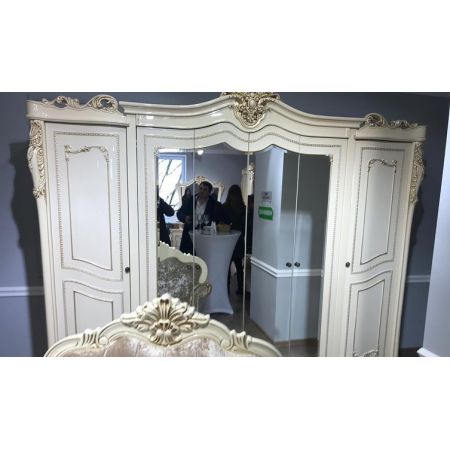Шкаф 6-ти ств Джоконда крем глянец