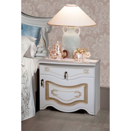 Спальня Рим 5.1П с голубым изголовьем без изножья
