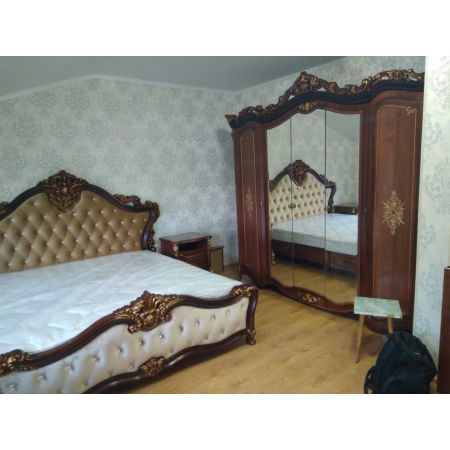 Спальня Амели 5 К крем с комодом