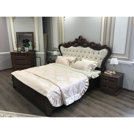 Кровать с мягким изголовьем "Афина караваджо" 160*200