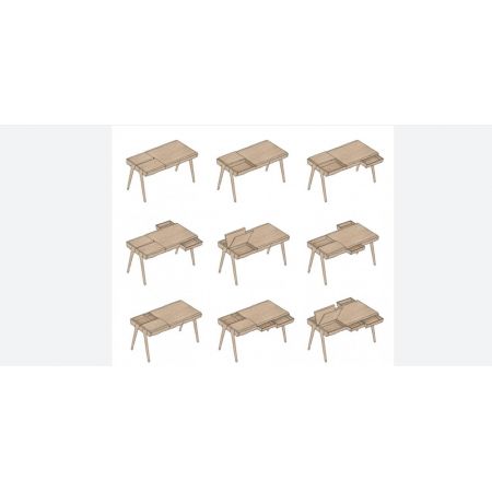 Стол письменный Scandinavian Style Secretary Desk in Oak