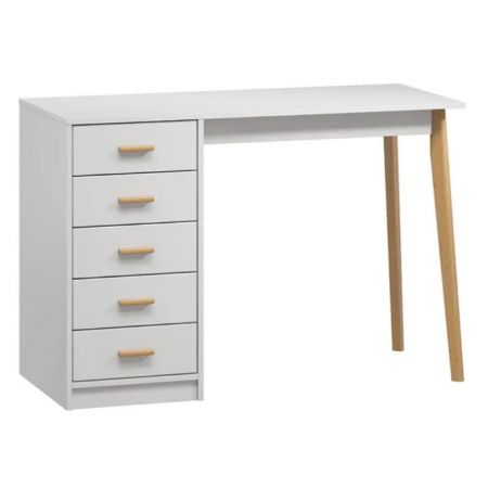 Стол письменный Nordik-2 White, 120 см х 52 см х 81 см