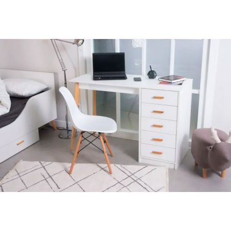 Стол письменный Nordik-2 White, 120 см х 52 см х 81 см
