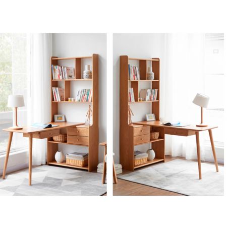 Стол письменный со стеллажом ST351 Office Desk With Side Bookcase