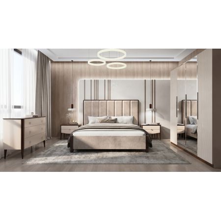 Кровать 180х200 Жаклин беж/караваджо