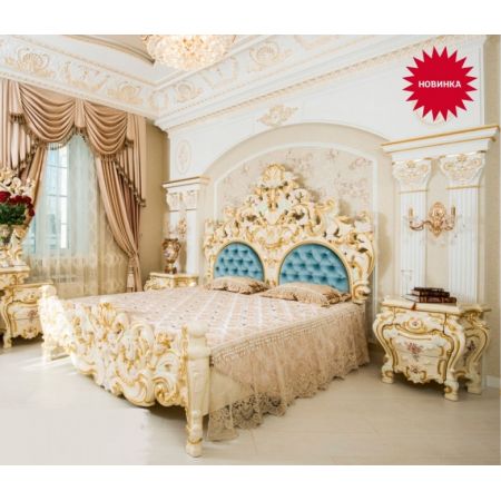 Кровать Барокко слоновая кость 180х200