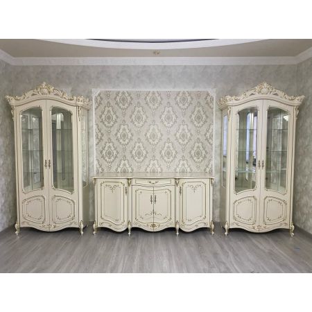 Комод для гостиной Элиза крем/золото