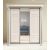 Шкаф-купе Классик 3-х дверный 3 рамки 1 зеркало 2380мм Слоновая кость