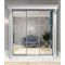 Шкаф-купе Классик 3-х дверный Геометрия 3 зеркала 2380мм Белый