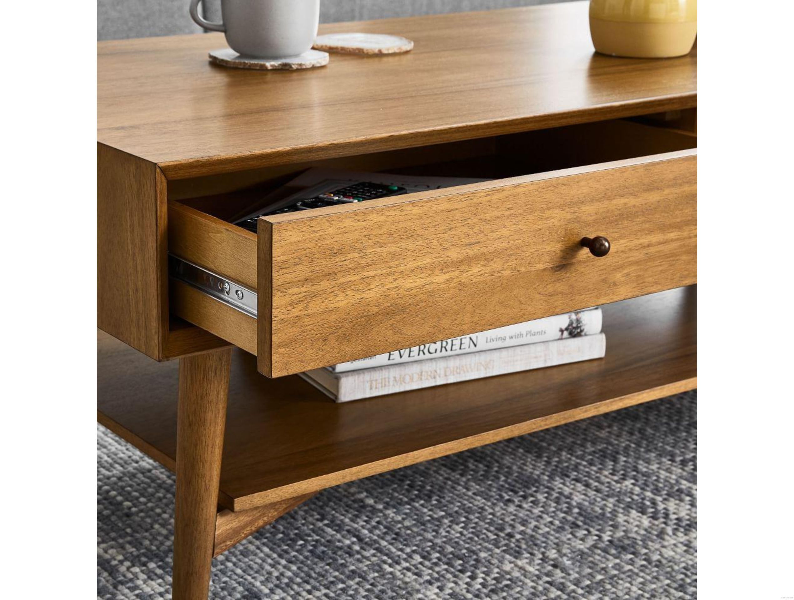 Дизайнерский журнальный столик MidCentury Storage Coffee Table Acorn